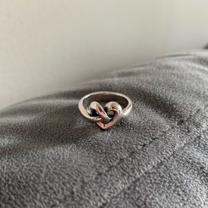 James Avery heart knot ring